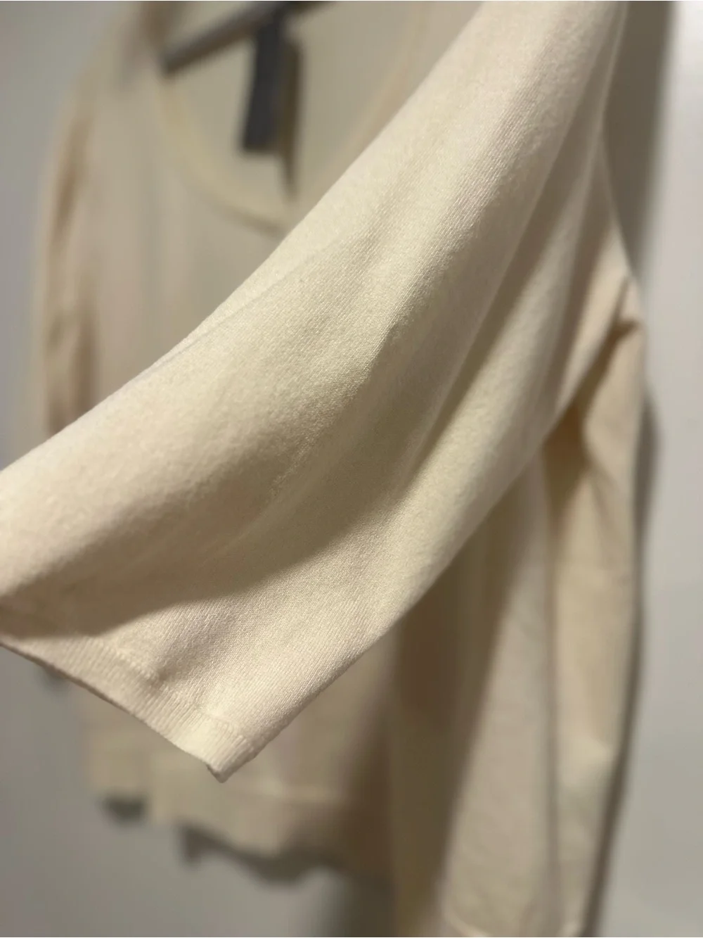 NWT Josephine Chaus Sz2X lightweight Ivory silk blend Vneck 3/4 length sleeve